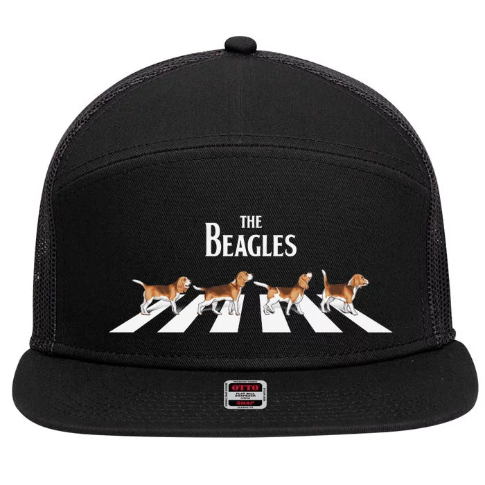 The Beagles Parody Logo 7 Panel Mesh Trucker Snapback Hat