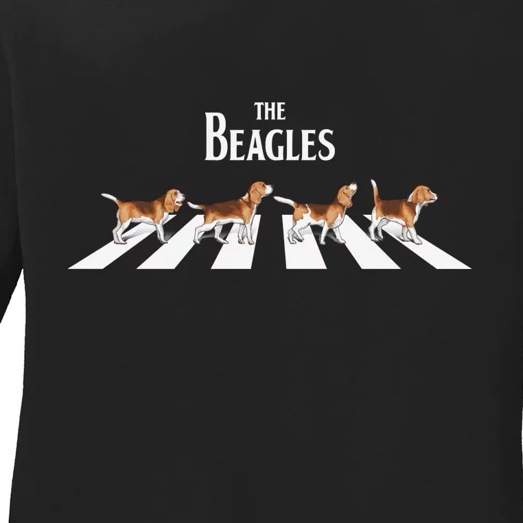 The Beagles Parody Logo Ladies Long Sleeve Shirt