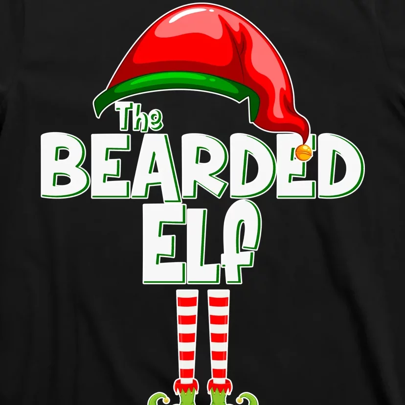 The Bearded Elf Funny Family Christmas T-Shirt