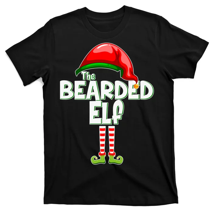 The Bearded Elf Funny Family Christmas T-Shirt