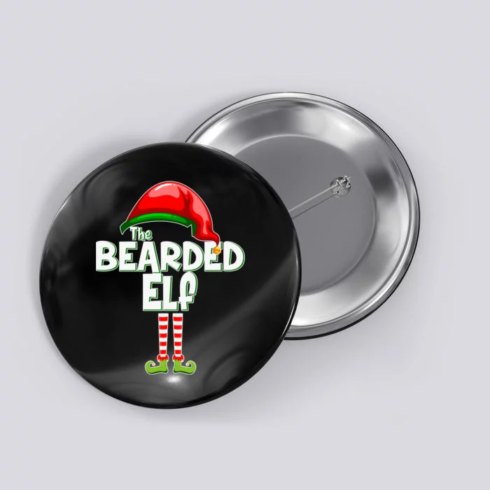 The Bearded Elf Funny Family Christmas Button