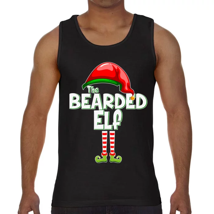 The Bearded Elf Funny Family Christmas Comfort Colors® Tank Top