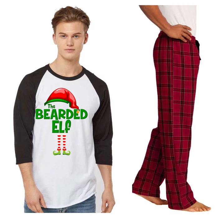 The Bearded Elf Funny Family Christmas Raglan Sleeve Pajama Set