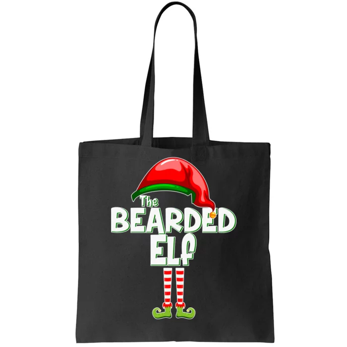 The Bearded Elf Funny Family Christmas Tote Bag