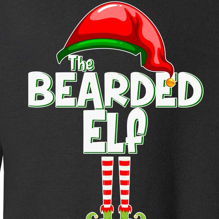 The Bearded Elf Funny Family Christmas Toddler Sweatshirt