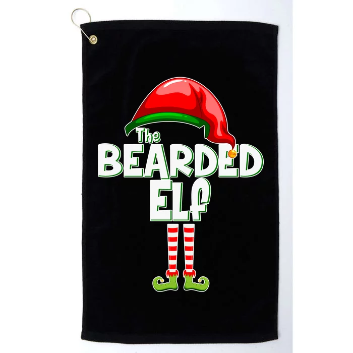 The Bearded Elf Funny Family Christmas Platinum Collection Golf Towel