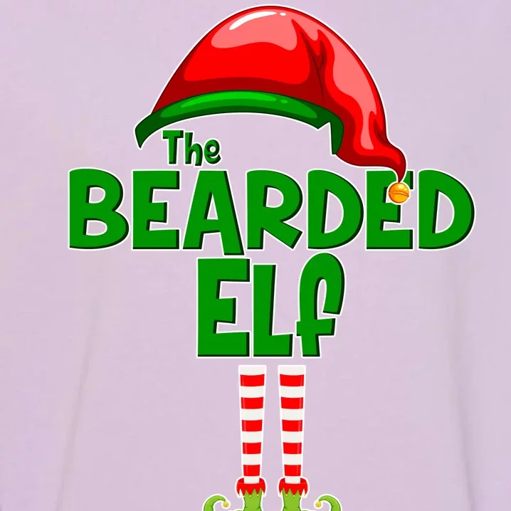 The Bearded Elf Funny Family Christmas Garment-Dyed Sweatshirt