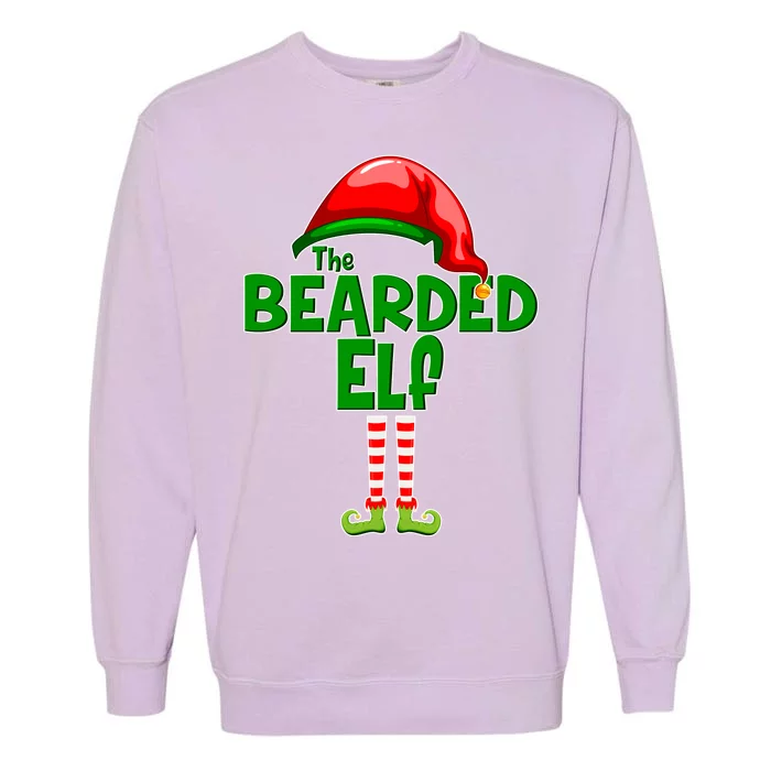 The Bearded Elf Funny Family Christmas Garment-Dyed Sweatshirt