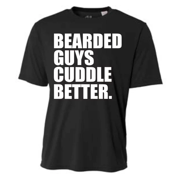 The Bearded Guys Cuddle Better Funny Beard Cooling Performance Crew T-Shirt