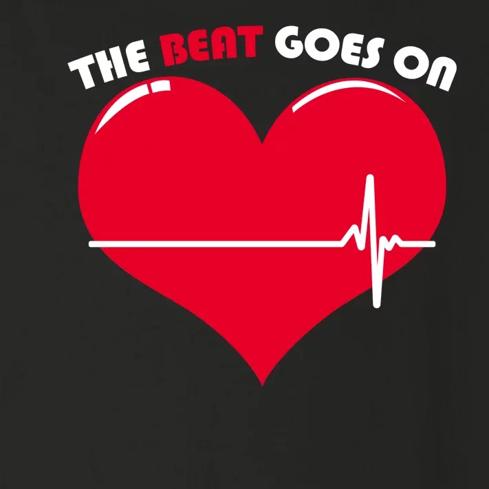 The Beat Goes On Heart Health Awareness Toddler Long Sleeve Shirt