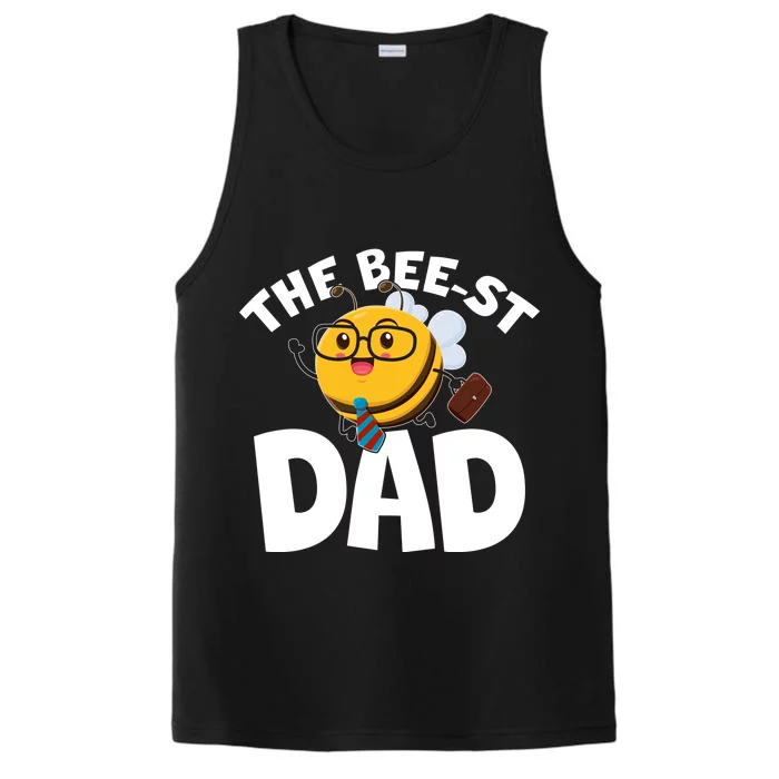 The Bee-st Dad Performance Tank