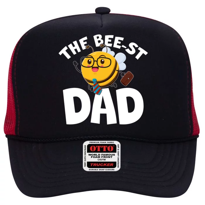 The Bee-st Dad High Crown Mesh Trucker Hat