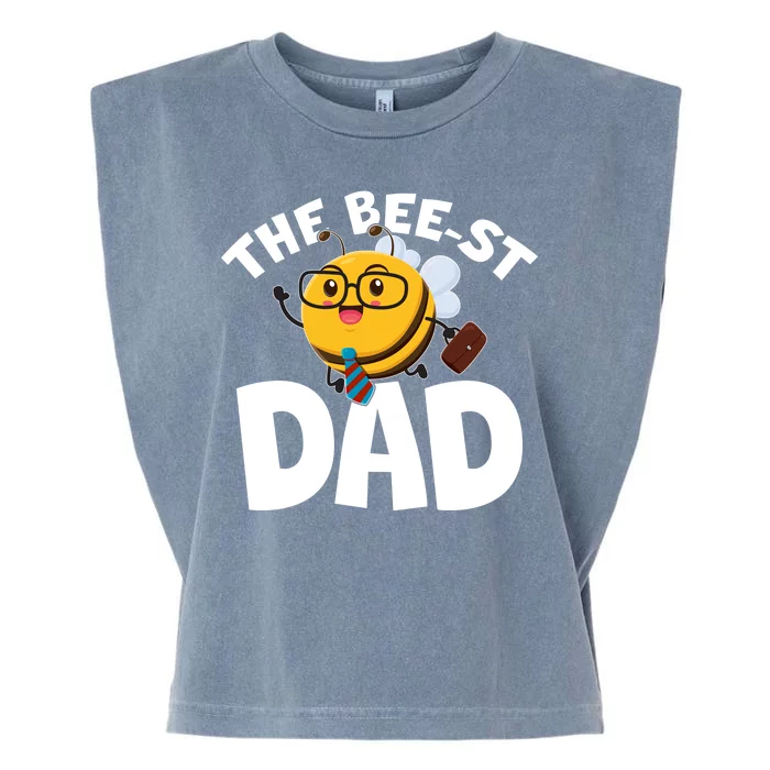 The Bee-st Dad Garment-Dyed Women's Muscle Tee