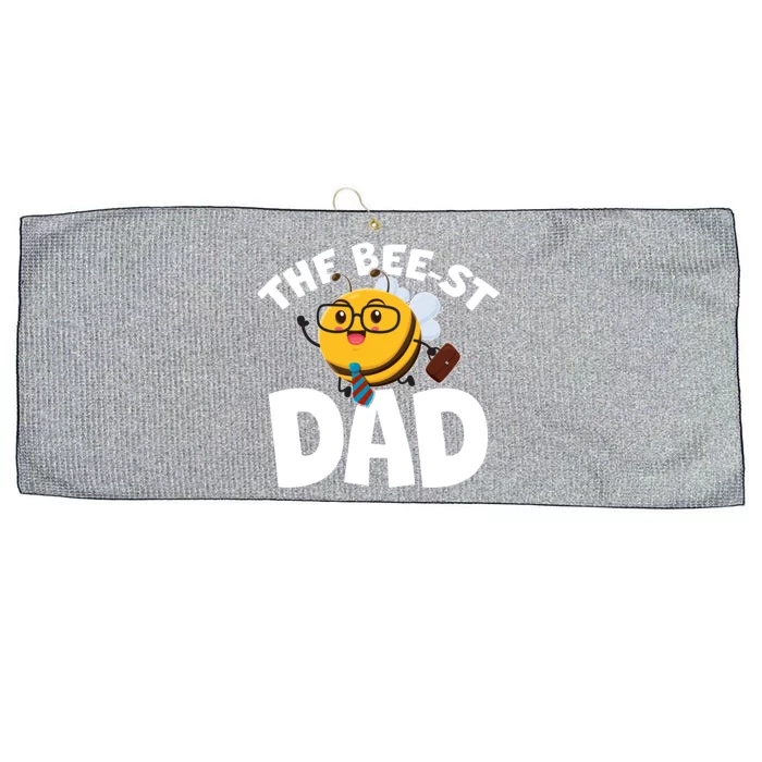 The Bee-st Dad Large Microfiber Waffle Golf Towel