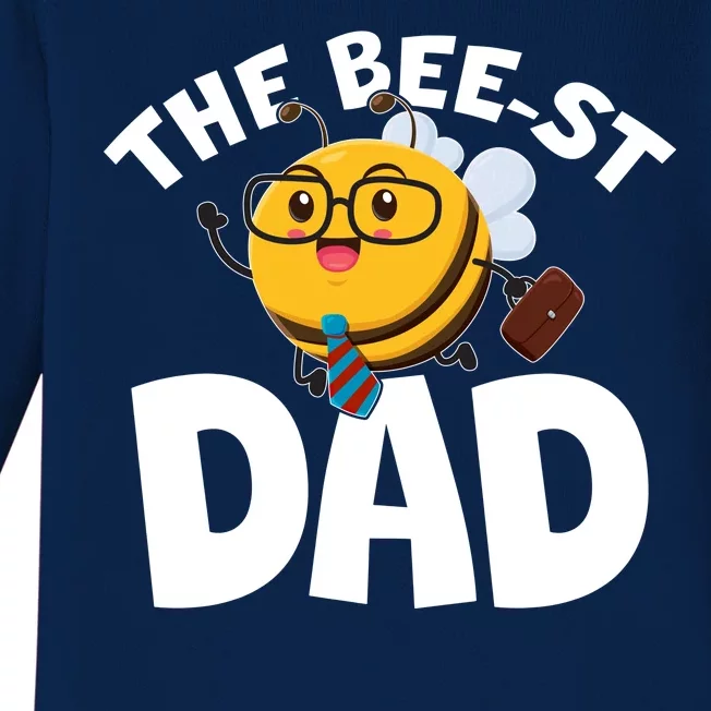 The Bee-st Dad Baby Long Sleeve Bodysuit