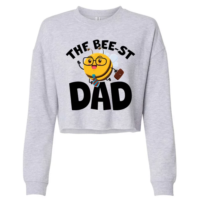 The Bee-st Dad Cropped Pullover Crew