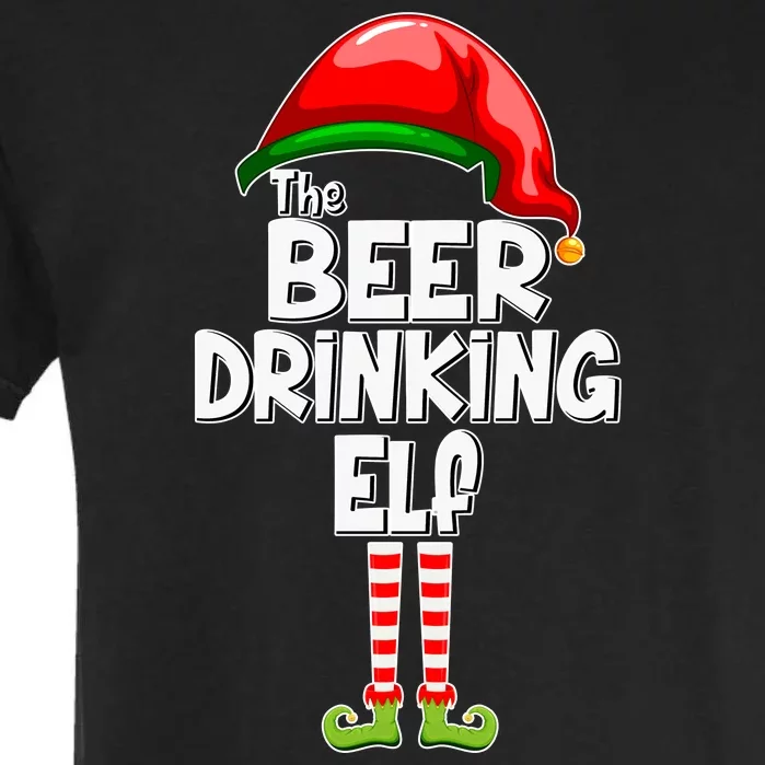 The Beer Drinking Elf Family Matching Christmas Garment-Dyed Heavyweight T-Shirt