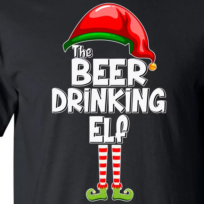 The Beer Drinking Elf Family Matching Christmas Tall T-Shirt