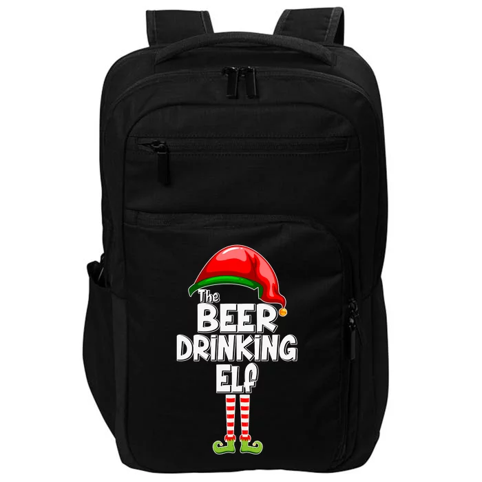 The Beer Drinking Elf Family Matching Christmas Impact Tech Backpack