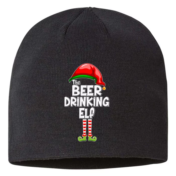 The Beer Drinking Elf Family Matching Christmas 8 1/2in Sustainable Knit Beanie