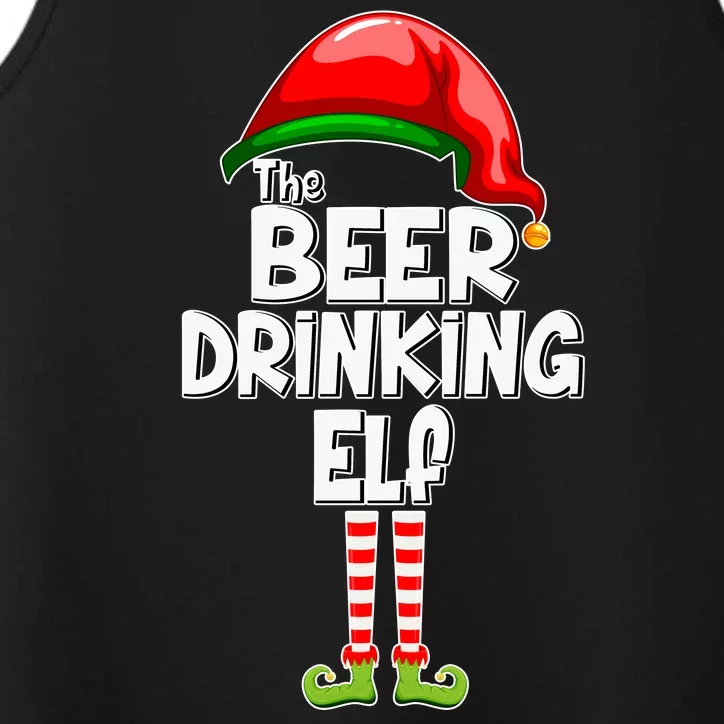 The Beer Drinking Elf Family Matching Christmas Performance Tank