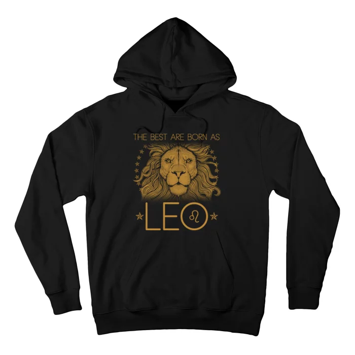 The Best Are Born As Leo Vintage Lion Hoodie