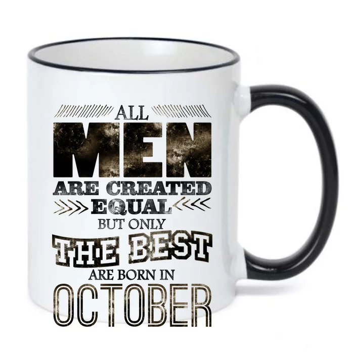 The Best Are Born In October Black Color Changing Mug