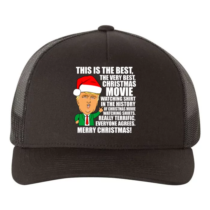 The Best Christmas Movie Watching Shirt Ever Donald Trump Yupoong Adult 5-Panel Trucker Hat