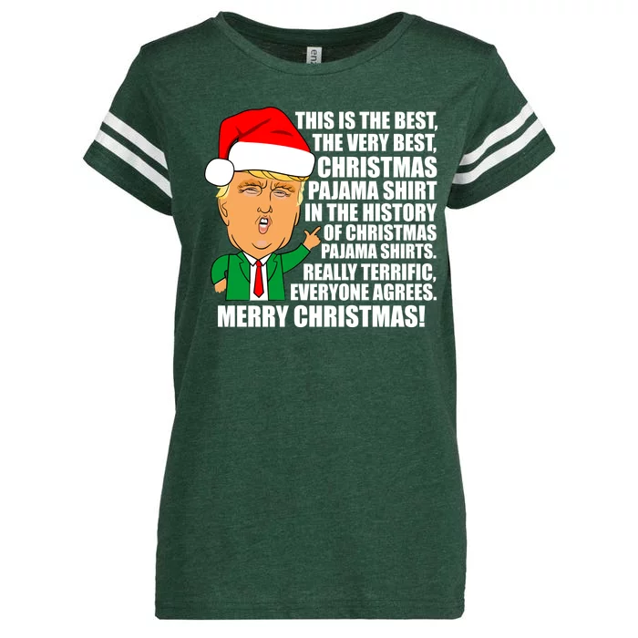 The Best Christmas Pajama Shirt Ever Everyone Agrees Donald Trump Enza Ladies Jersey Football T-Shirt