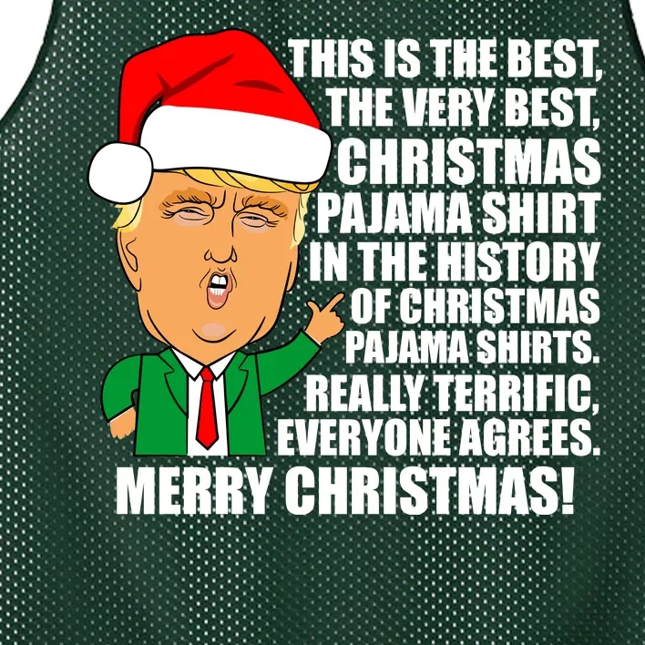 The Best Christmas Pajama Shirt Ever Everyone Agrees Donald Trump Mesh Reversible Basketball Jersey Tank