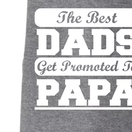 The Best Dads Get Promoted To Papa Doggie 3-End Fleece Hoodie