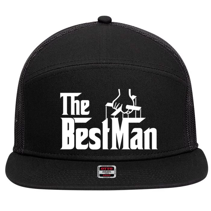 The Best Man 7 Panel Mesh Trucker Snapback Hat