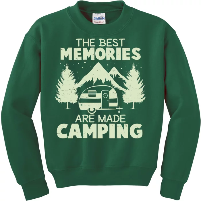 The Best Memories Are Made Camping Kids Sweatshirt