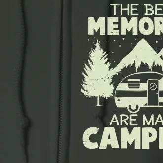 The Best Memories Are Made Camping Full Zip Hoodie