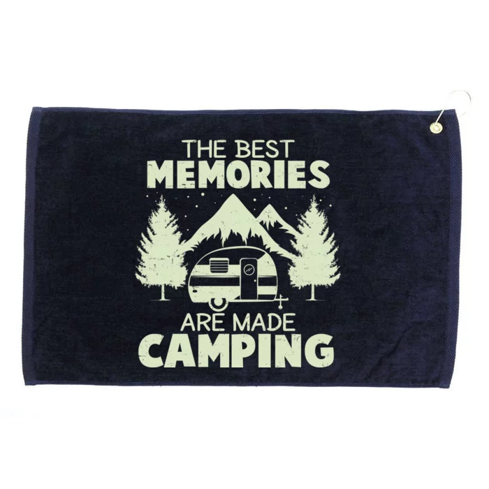 The Best Memories Are Made Camping Grommeted Golf Towel