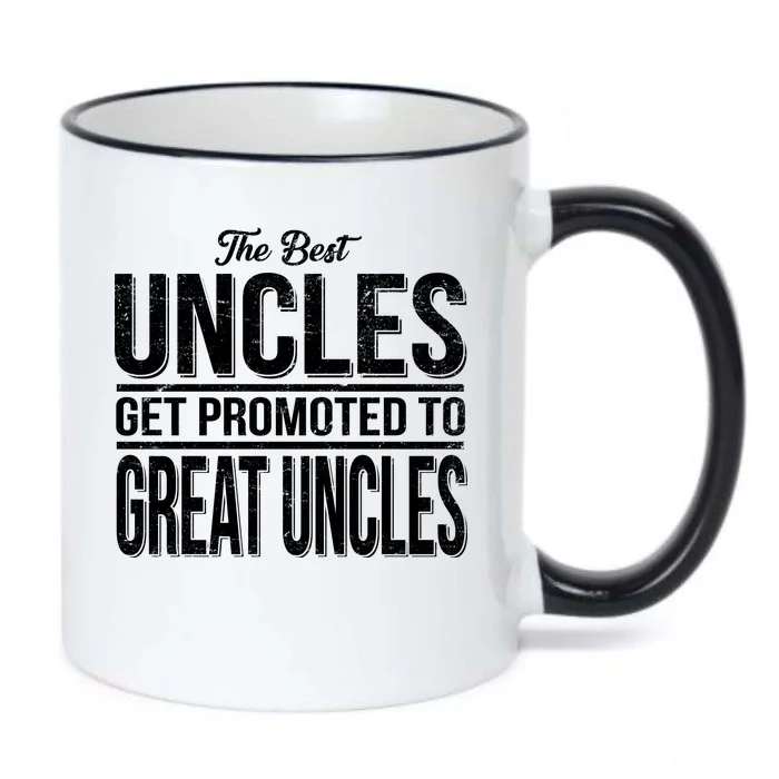 The Best Uncles Get Promoted To Great Uncles Black Color Changing Mug