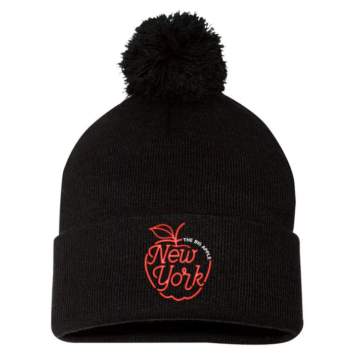 The Big Apple New York Pom Pom 12in Knit Beanie