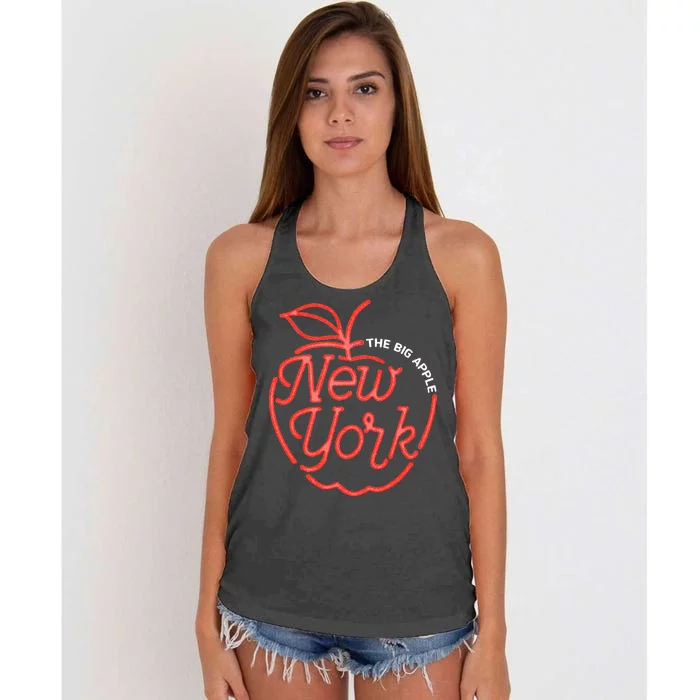 The Big Apple New York Women's Knotted Racerback Tank