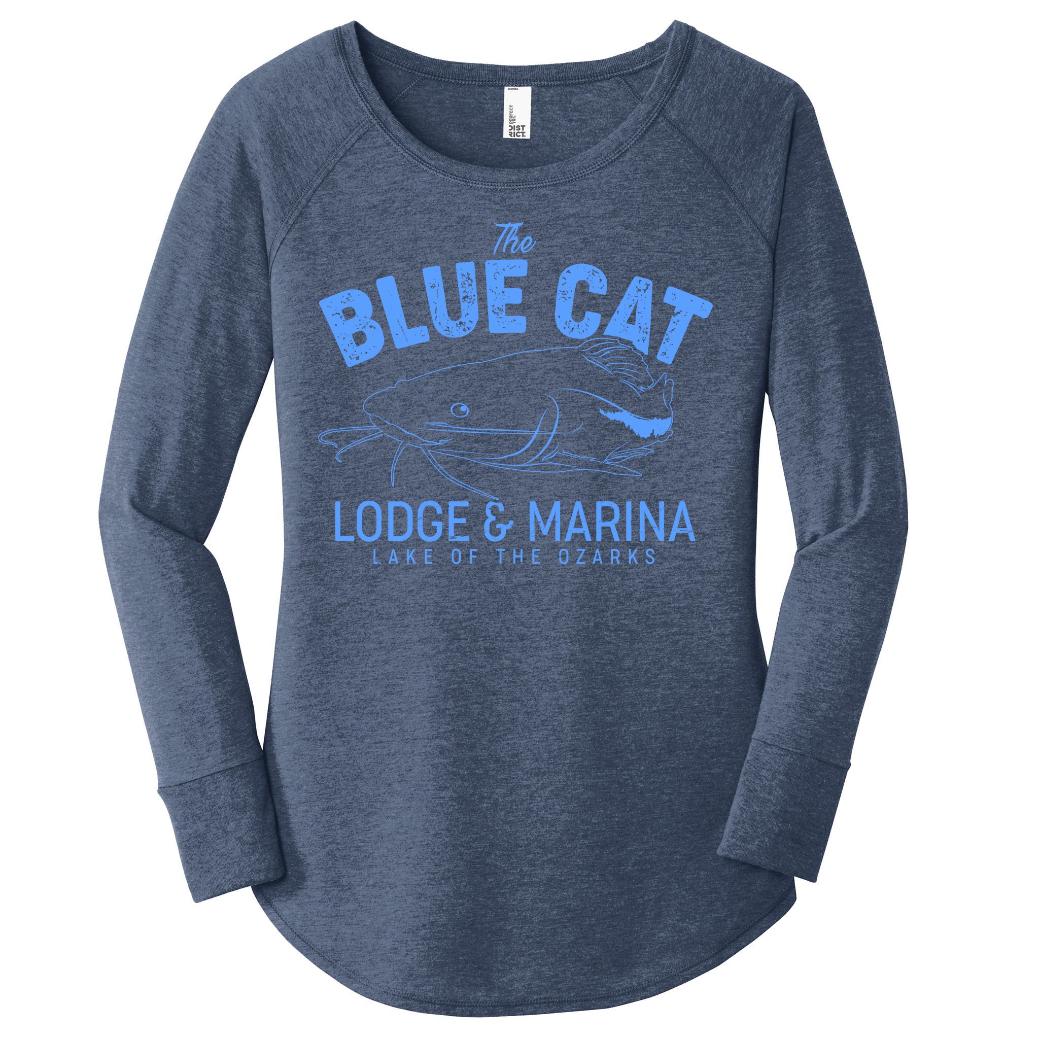 The Blue Cat Lodge & Marina Women's Perfect Tri Tunic Long Sleeve