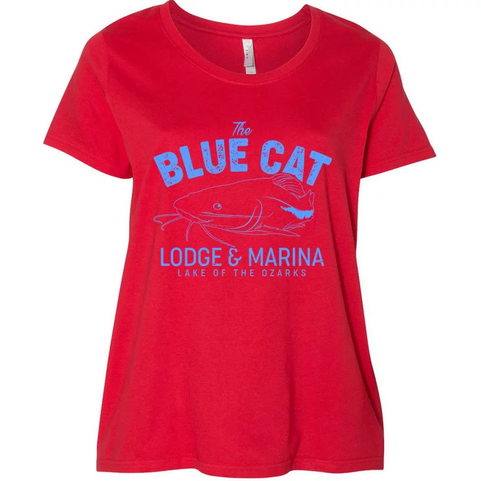 The Blue Cat Lodge & Marina Women's Plus Size T-Shirt