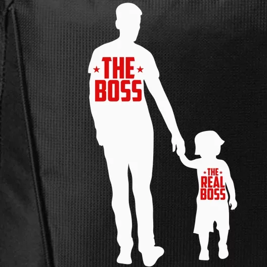 The Boss The Real Boss Father And Child City Backpack