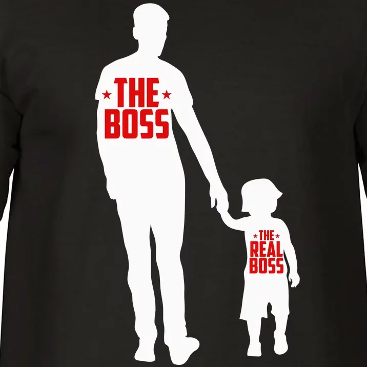 The Boss The Real Boss Father And Child Comfort Colors T-Shirt