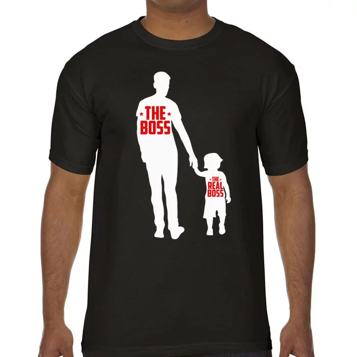 The Boss The Real Boss Father And Child Comfort Colors T-Shirt