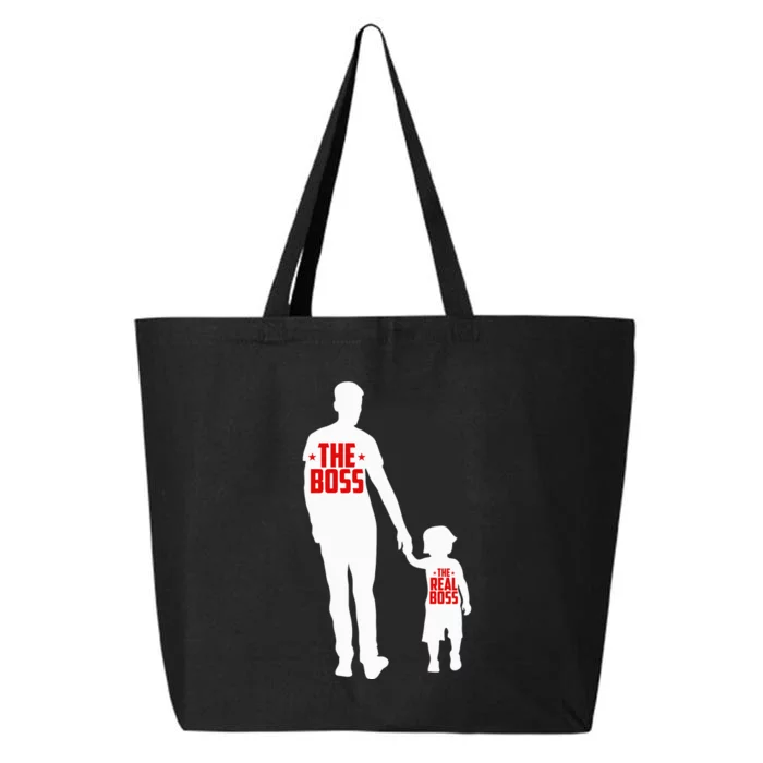 The Boss The Real Boss Father And Child 25L Jumbo Tote