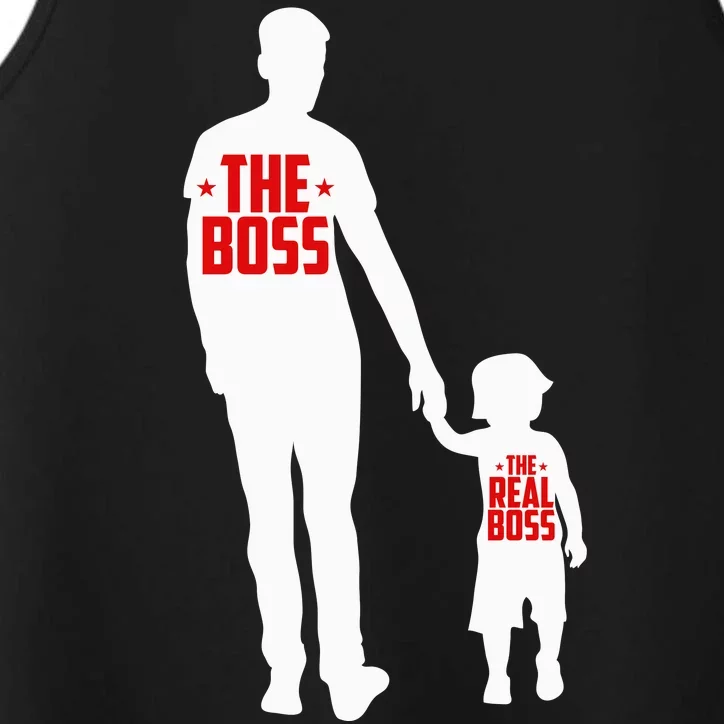 The Boss The Real Boss Father And Child Performance Tank