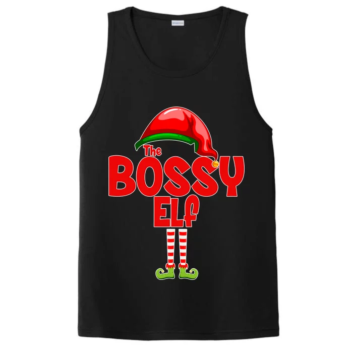 The Bossy Elf Matching Christmas Performance Tank