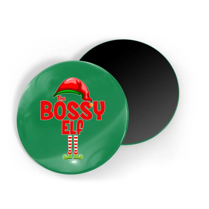 The Bossy Elf Matching Christmas Magnet