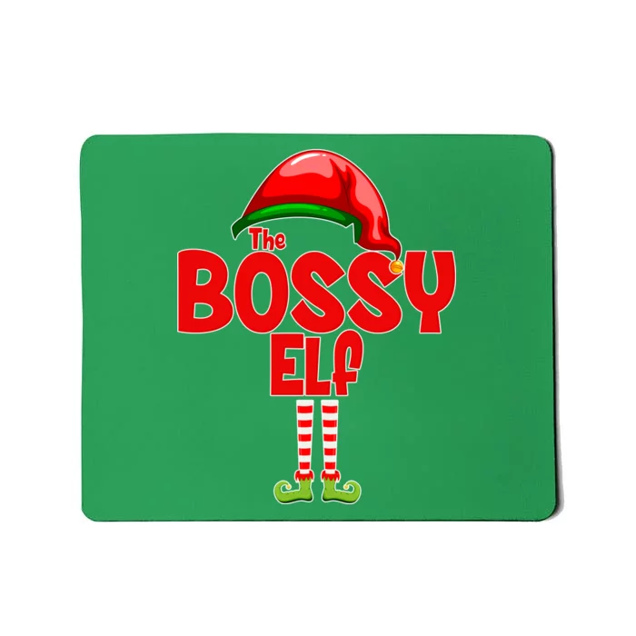 The Bossy Elf Matching Christmas Mousepad