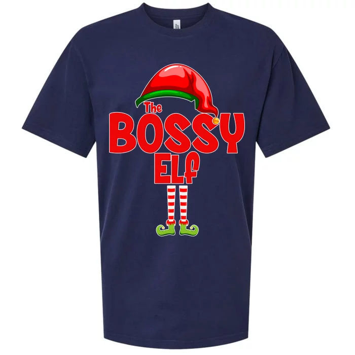 The Bossy Elf Matching Christmas Sueded Cloud Jersey T-Shirt