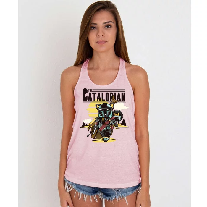 The Catalorian Women's Knotted Racerback Tank